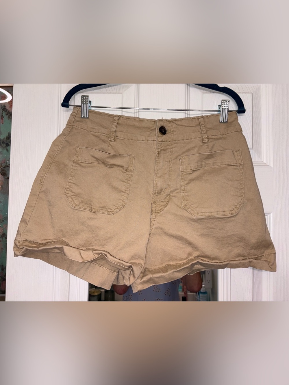 a.n.a Tan Cargo Style Cotton Shorts
